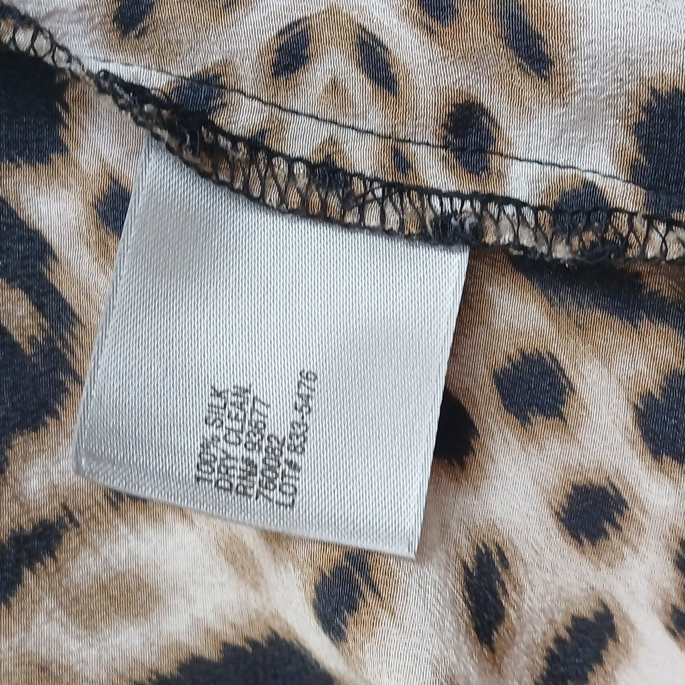 Worthington Leopard Print Blouse Size Xl - Picture 7 of 7